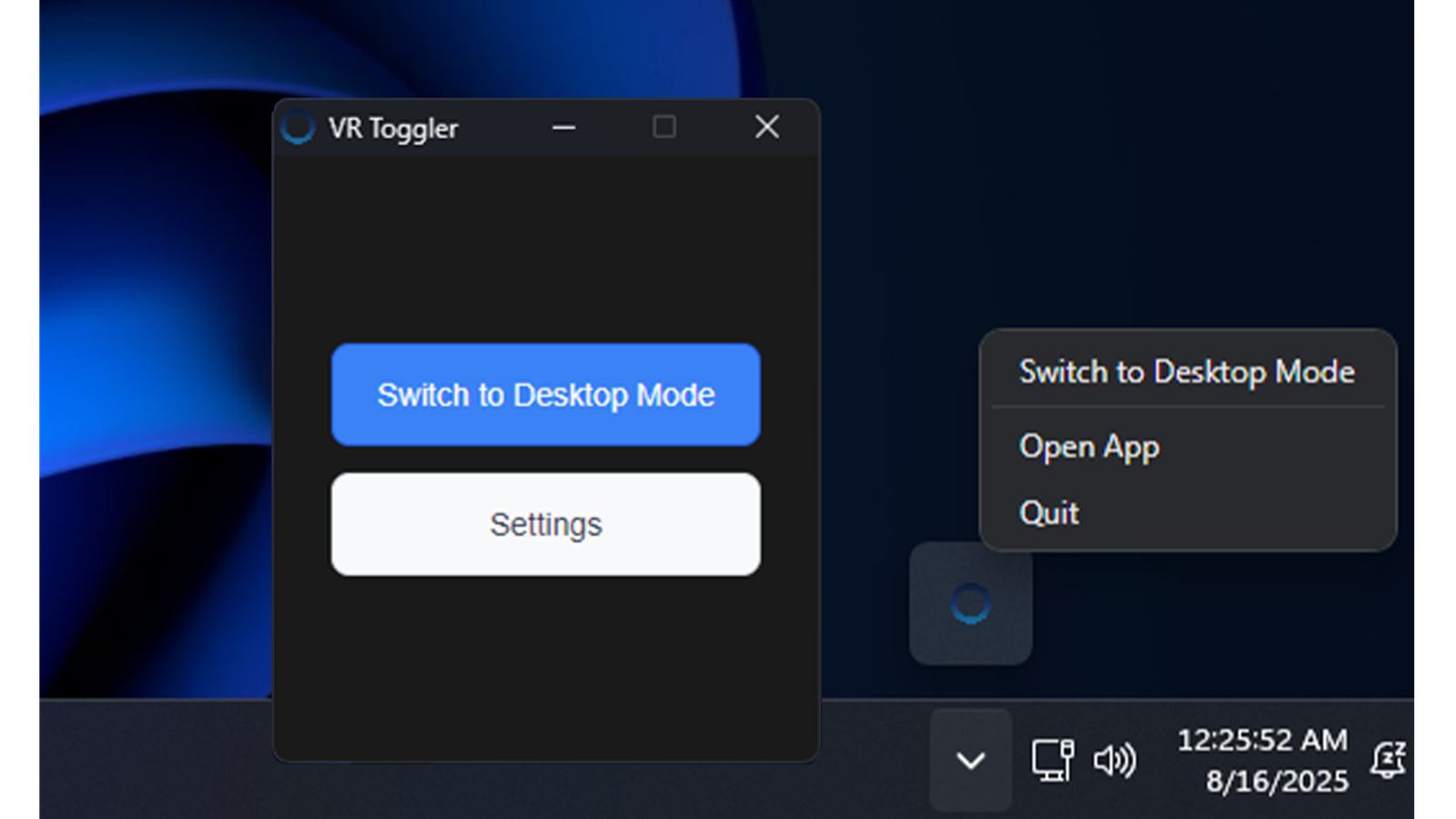 VR Toggler Screenshot